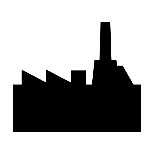 black icon for industry