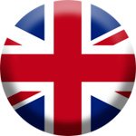 english flag in a round shape