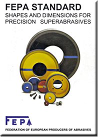 cover page of the FEPA standards book for shapes and dimensions for precision superabrasives
